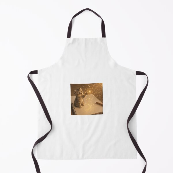 Item preview, Kitten Touching a Glowing Magical Sta designed and sold by LovelyCatGalaxy.