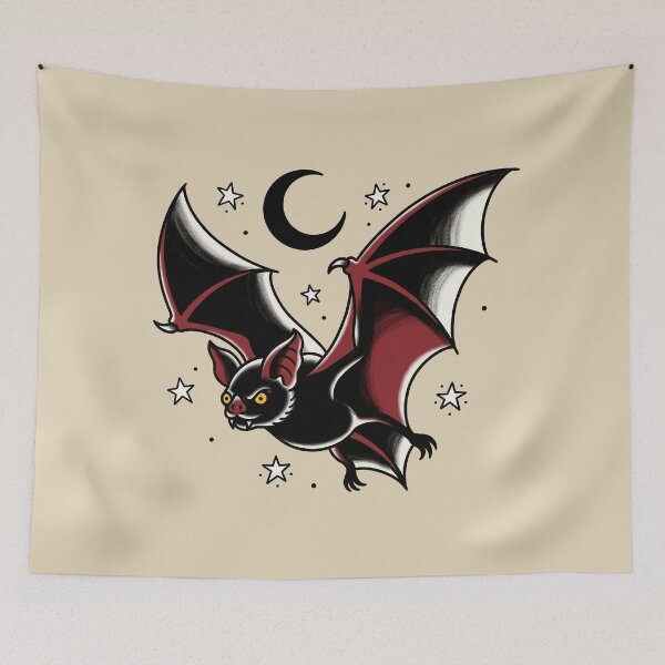 Item preview, Bat Flying Tattoo designed and sold by Thunderbelts.