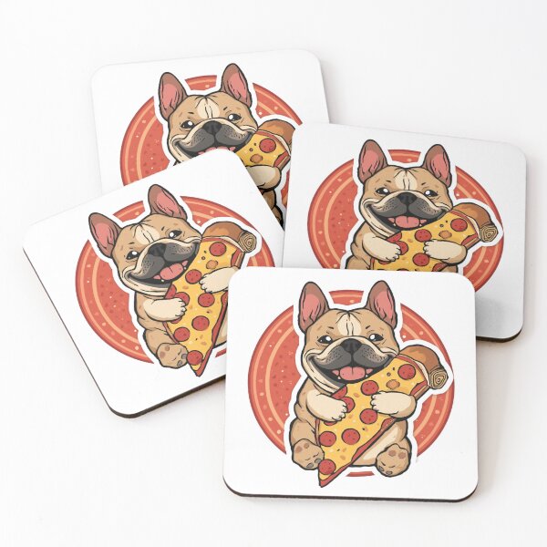 Item preview, Cute French Bulldog Pizza Lover Funny Sticker designed and sold by Sky-bully.