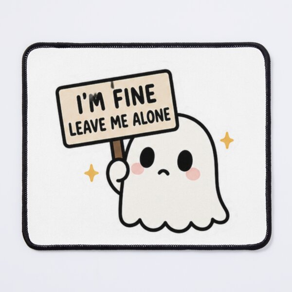 Item preview, I’m Fine Leave Me Alone Sticker – Funny Introvert Aesthetic Cute Sticker designed and sold by Trendy Prints Studio.