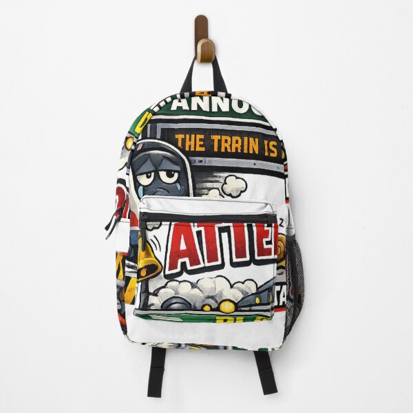Item preview, Funny Platform Announcement Design – Train Delayed Again British Railway Humour designed and sold by GarnerSupplyCo.