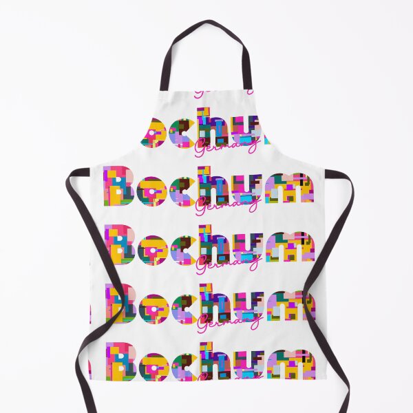 Item preview, Bochum, Germany, Vibrant Abstract City Typography Art designed and sold by Wanderful-roads.
