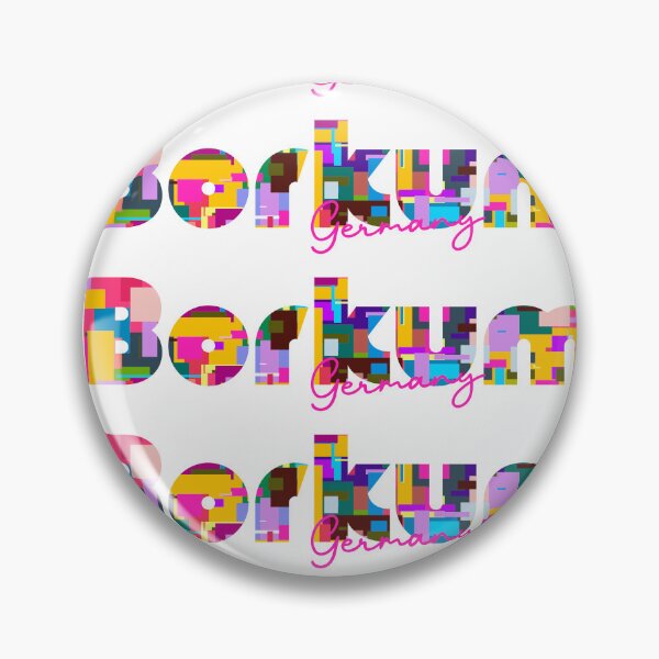 Item preview, Borkum, Germany, Vibrant Abstract City Typography Art designed and sold by Wanderful-roads.