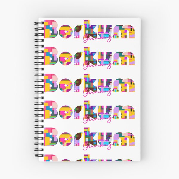 Item preview, Borkum, Germany, Vibrant Abstract City Typography Art designed and sold by Wanderful-roads.