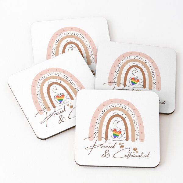 Item preview, Proud And Caffeinated Funny LGBTQ Coffee Lover Pride Gift designed and sold by Im-Ara.