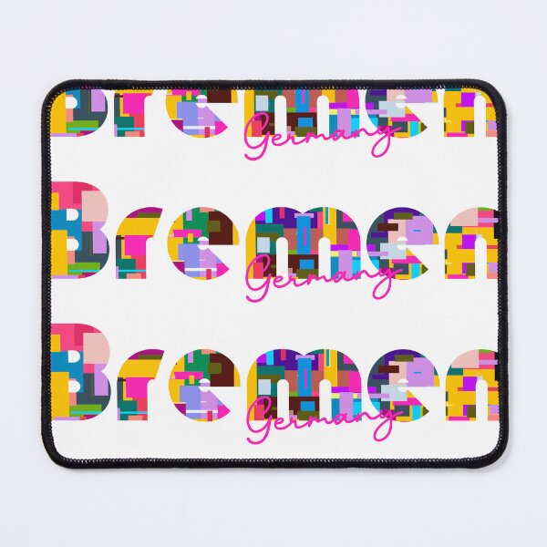 Item preview, Bremen, Germany, Vibrant Abstract City Typography Art designed and sold by Wanderful-roads.