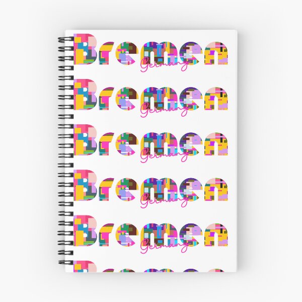 Item preview, Bremen, Germany, Vibrant Abstract City Typography Art designed and sold by Wanderful-roads.