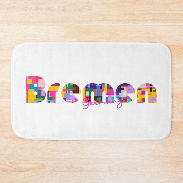 Item preview, Bremen, Germany, Vibrant Abstract City Typography Art designed and sold by Wanderful-roads.