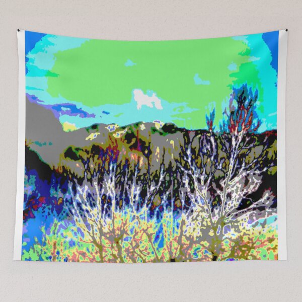 Item preview, Mountains Through The Trees color fun colorful photo abstract design designed and sold by SmashingDeals.