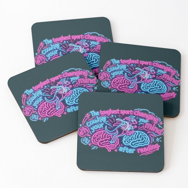 Item preview, The Toughest Sport: Changing Your Mind - Neon Academic Kangaroo designed and sold by InnerwayStudio.
