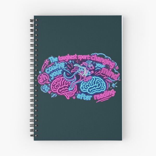 Item preview, The Toughest Sport: Changing Your Mind - Neon Academic Kangaroo designed and sold by InnerwayStudio.