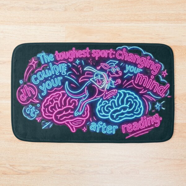 Item preview, The Toughest Sport: Changing Your Mind - Neon Academic Kangaroo designed and sold by InnerwayStudio.