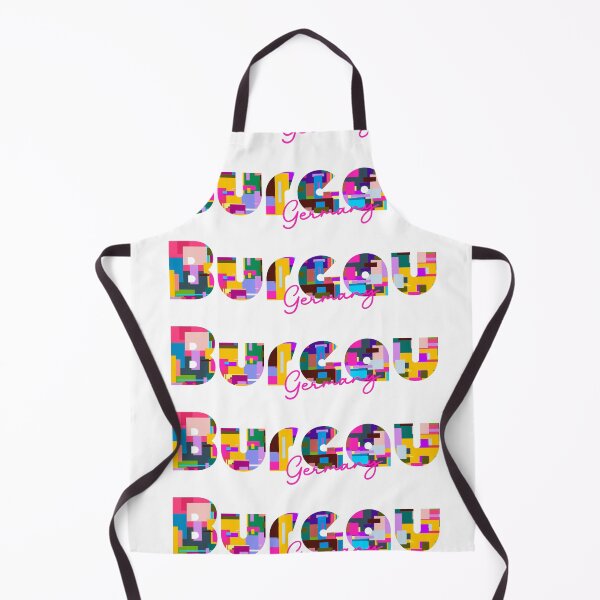 Item preview, Burgau, Alemania, Arte tipográfico abstracto y vibrante de la ciudad designed and sold by Wanderful-roads.