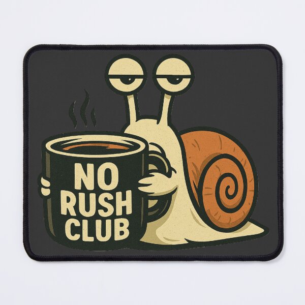 Item preview, No Rush Club Snail T-Shirt | Slow Life Aesthetic Tee | Introvert Calm Lifestyle Coffee Shirt designed and sold by Negisandeep studio.