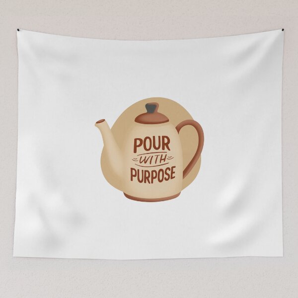 Item preview, Teapot Pour With Purpose Cozy Tea Time designed and sold by FWLKIT.