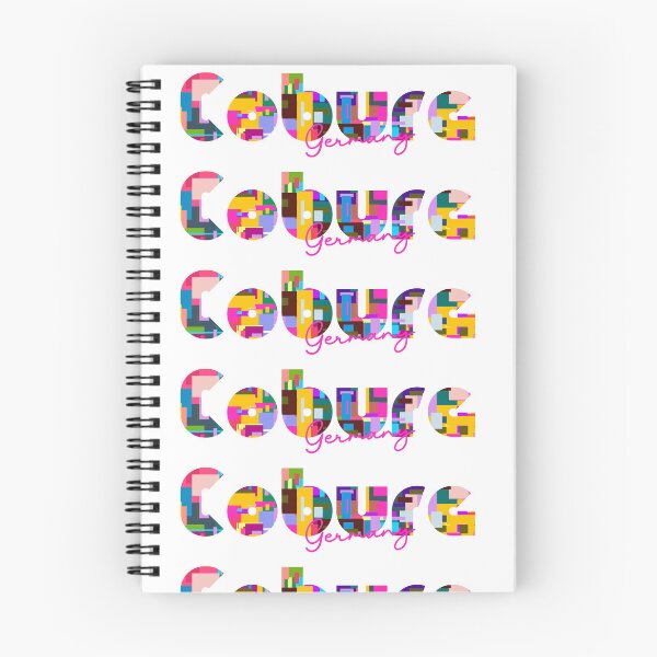 Item preview, Coburg, Germany, Vibrant Abstract City Typography Art designed and sold by Wanderful-roads.