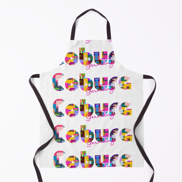 Item preview, Coburg, Germany, Vibrant Abstract City Typography Art designed and sold by Wanderful-roads.