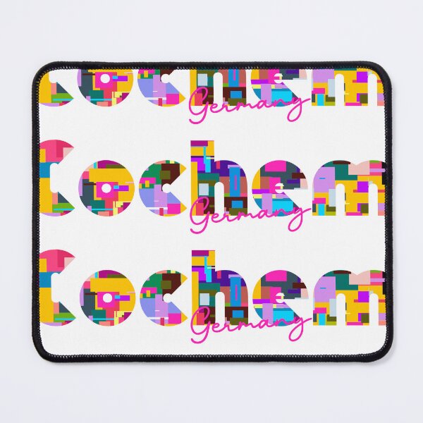 Item preview, Cochem, Germany, Vibrant Abstract City Typography Art designed and sold by Wanderful-roads.