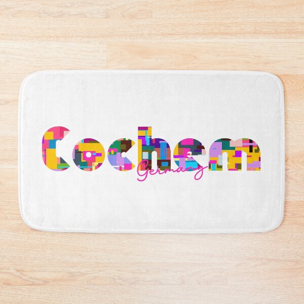 Item preview, Cochem, Germany, Vibrant Abstract City Typography Art designed and sold by Wanderful-roads.