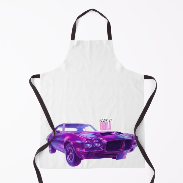 Item preview, Neon Purple Muscle Car Art Print – Retro Futuristic Car Illustration designed and sold by TRENDORART.