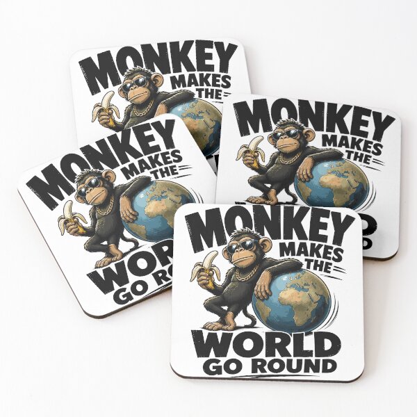 Item preview, Monkey makes the world go round designed and sold by aipolohu.