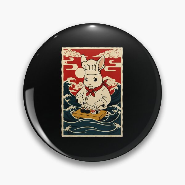 Item preview, Sushi Chef Bunny Japanese Wave designed and sold by JordynLadukeg65.