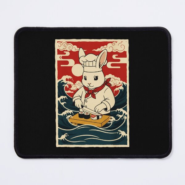 Item preview, Sushi Chef Bunny Japanese Wave designed and sold by JordynLadukeg65.