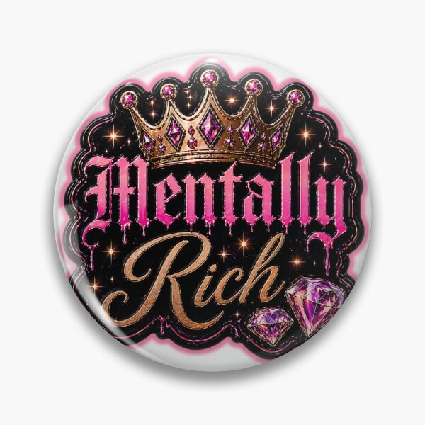 Item preview, Mentally Rich Sticker designed and sold by Onyx Chaos.