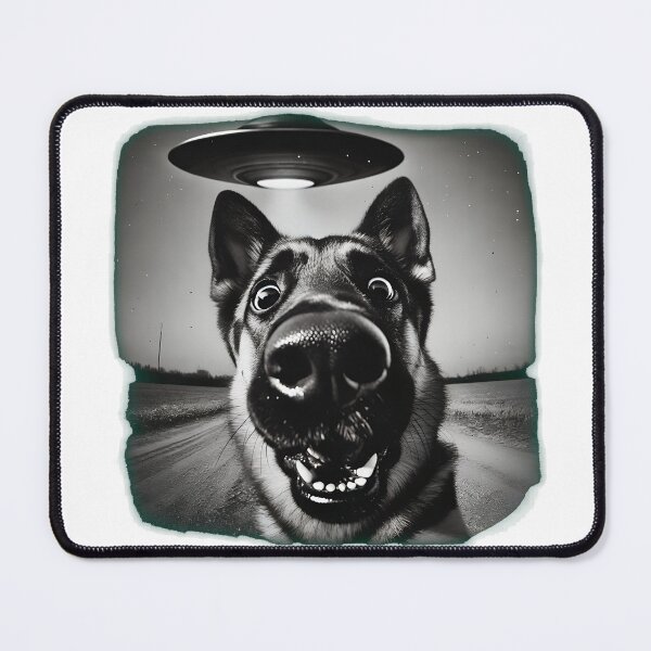 Item preview, Dog Abduction UFO Wide Angle Funny Dog Shirt designed and sold by OlyvieArt.