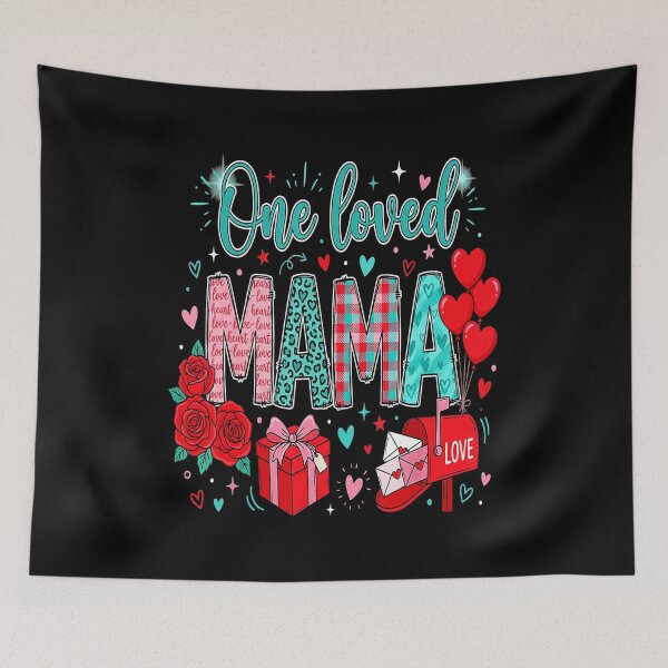 Item preview, One Loved Mama Heart Lettering Valentine  designed and sold by zamiokaline.
