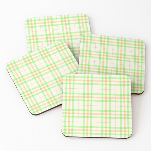 Item preview, Menthol, navajo white & off-white plaid designed and sold by Mint + Midnight.