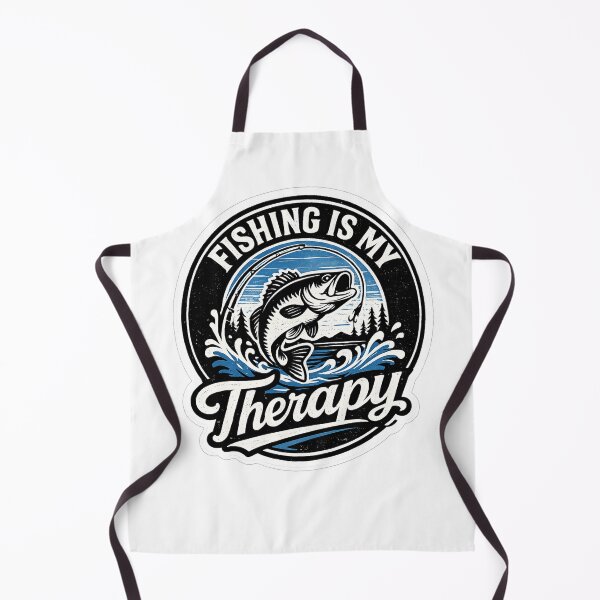 Item preview, Fishing Is My Therapy Sticker – Funny Fishing Logo – Angler Gift designed and sold by YunoStudio.