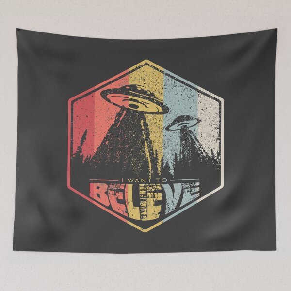 Artikelvorschau, I WANT TO BELIEVE Retro Alien entworfen und verkauft von RAWWR.
