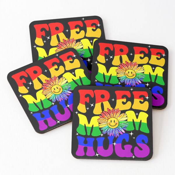 Item preview, Free Mom Hugs Rainbow Daisy Smile  designed and sold by zamiokaline.