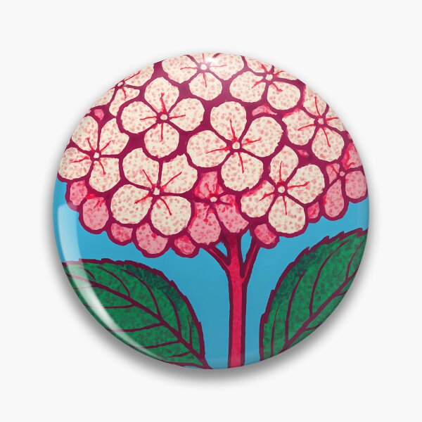 Item preview, Retro Pop Art Hydrangea | Vibrant Clustered Floral Illustration | Bold Romantic Garden Bloom Aesthetic Design designed and sold by PaintedPixels01.