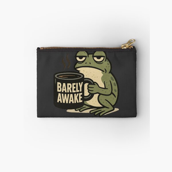 Item preview, Barely Awake Frog Coffee T-Shirt | Funny Tired Frog Tee | Sleepy Introvert Humor Shirt | Coffee Lover Gift designed and sold by Negisandeep studio.