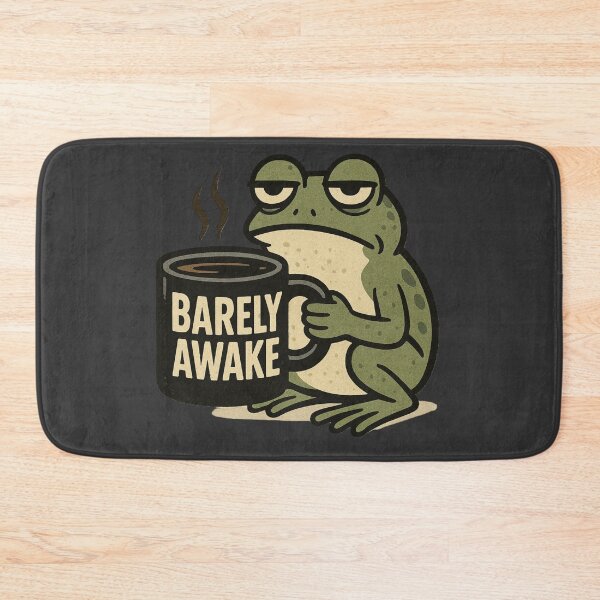 Item preview, Barely Awake Frog Coffee T-Shirt | Funny Tired Frog Tee | Sleepy Introvert Humor Shirt | Coffee Lover Gift designed and sold by Negisandeep studio.