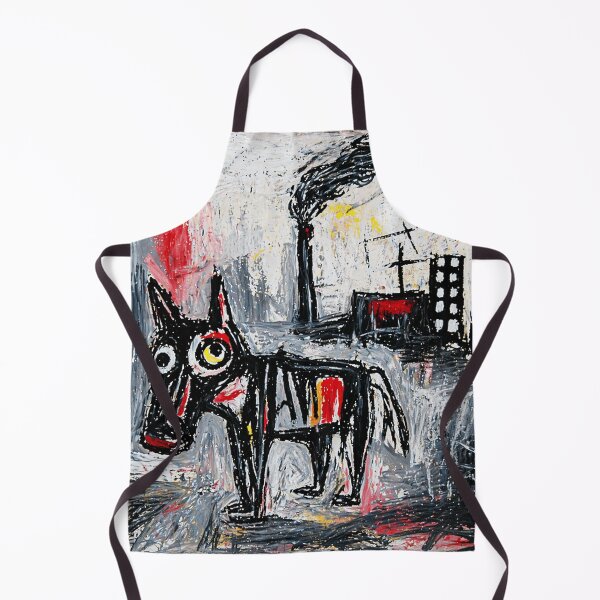 Item preview, Black Dog Urban Expressionist Painting designed and sold by Modaozushi216.