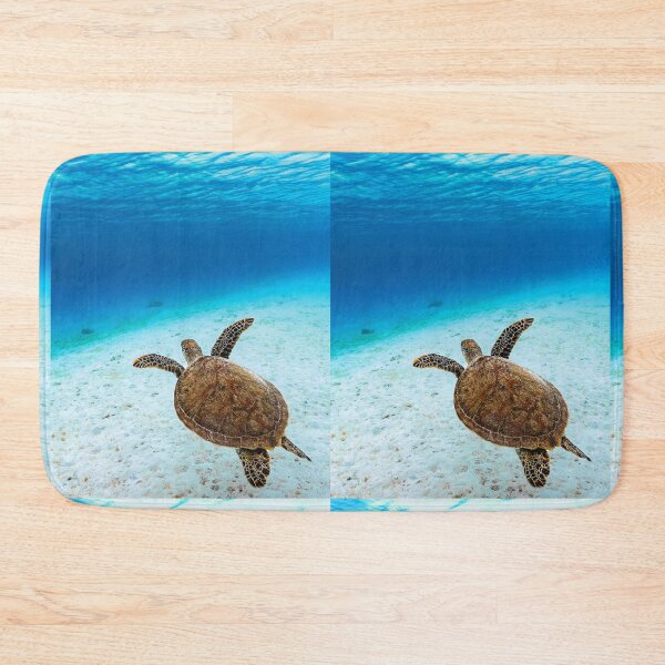 Item preview, serene sea turtle swimming in clear blue tropical ocean underwater  designed and sold by AESTHETIC-FLAIR.