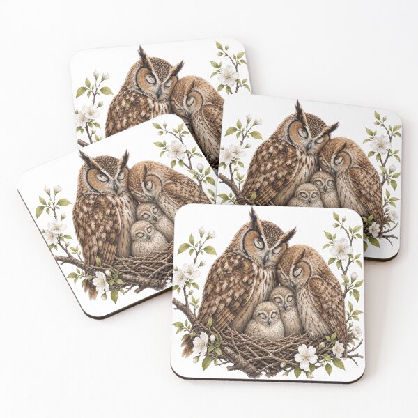 Item preview, Cute Owl Family Gift designed and sold by InkNovaLab.