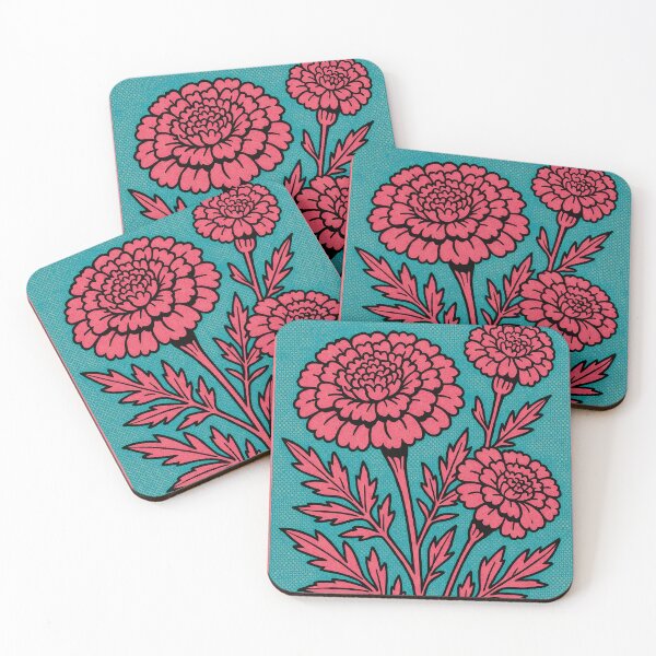 Item preview, Retro Pop Art Marigold | Vibrant Golden Floral Illustration | Bold Festive Garden Aesthetic Design designed and sold by PaintedPixels01.