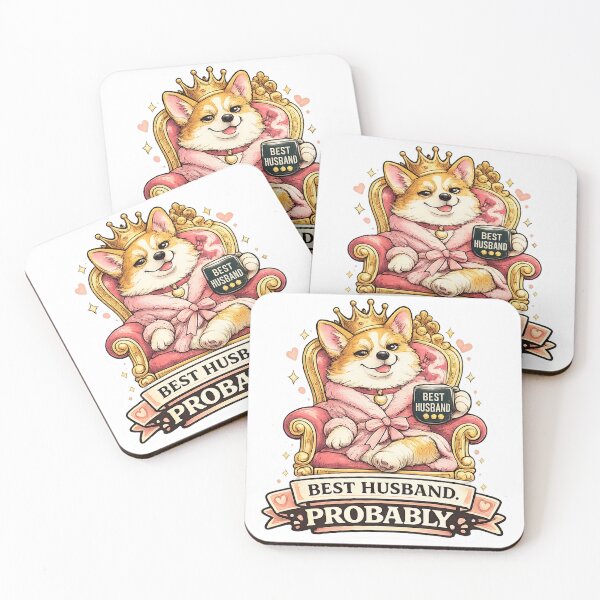 Item preview, Funny Husband Gift Corgi King Wife Humor designed and sold by Gentlestate.