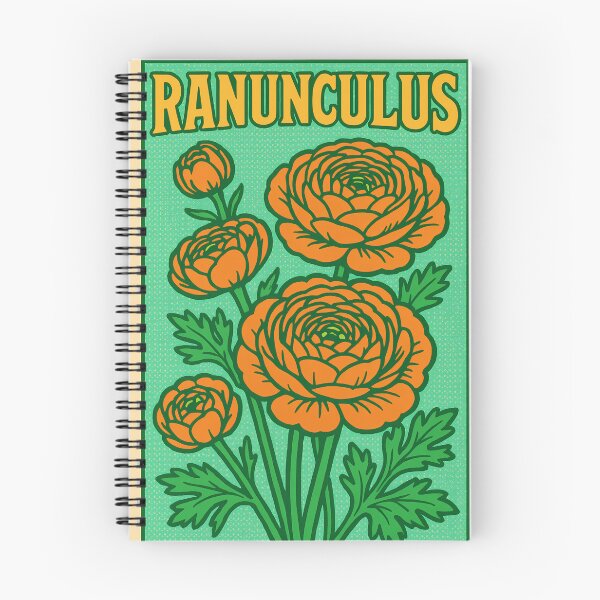 Item preview, Retro Pop Art Ranunculus | Vibrant Layered Floral Illustration | Bold Romantic Garden Bloom Aesthetic Design designed and sold by PaintedPixels01.