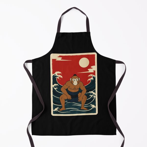 Item preview, Sumo Monkey Under Red Sun Wave Scene designed and sold by JordynLadukeg65.