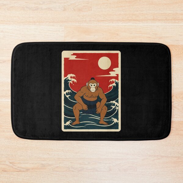 Item preview, Sumo Monkey Under Red Sun Wave Scene designed and sold by JordynLadukeg65.