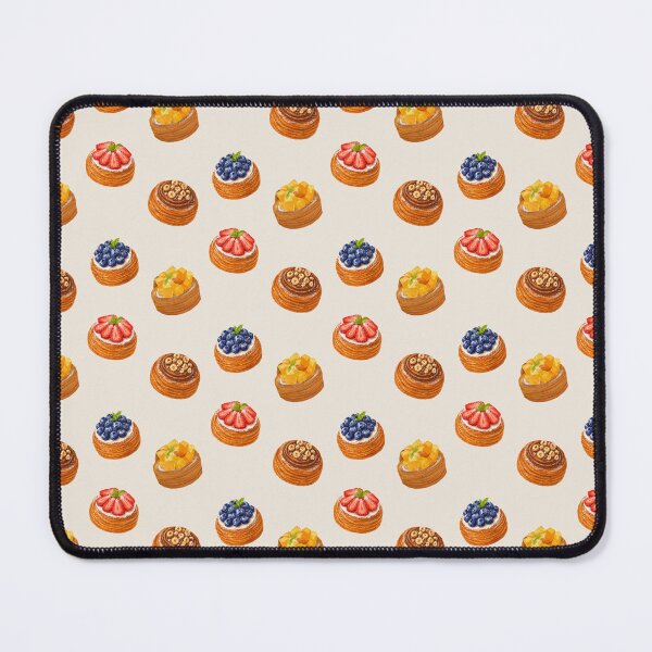 Item preview, Danish Pastry Illustration Set – Blueberry, Chocolate Hazelnut, Strawberry & Mango Dessert Art, Bakery Food Drawing designed and sold by simplepaperplan.