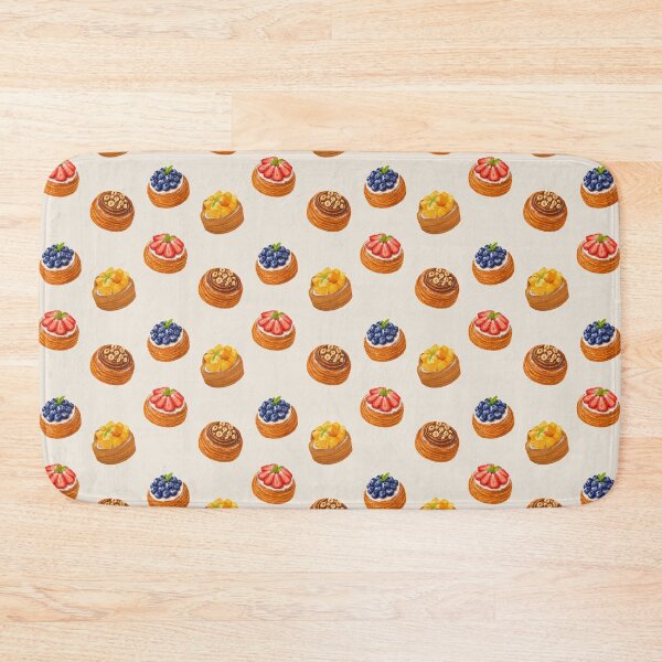 Item preview, Danish Pastry Illustration Set – Blueberry, Chocolate Hazelnut, Strawberry & Mango Dessert Art, Bakery Food Drawing designed and sold by simplepaperplan.