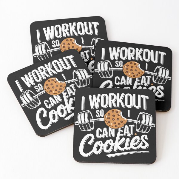 Item preview, I Workout So I Can Eat Cookies Funny Fitness  designed and sold by eliramaison.