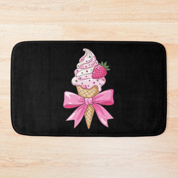 Item preview, Pink Bow Ice Cream Strawberry Sweet  designed and sold by zamiokaline.