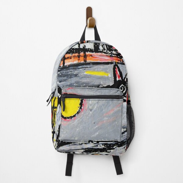 Item preview, Black Dog by the Railroad Crossing Abstract Painting Style designed and sold by Modaozushi216.